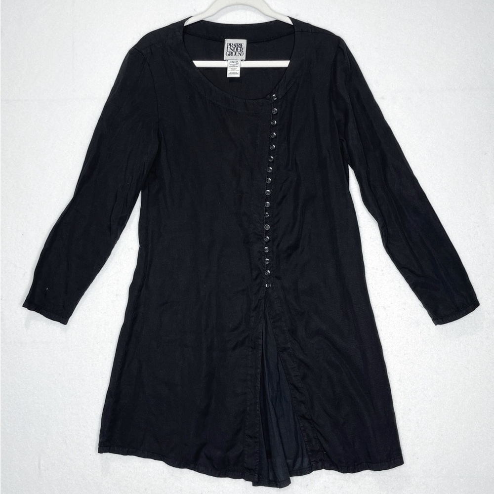 Prairie Underground Button Down Lagenlook Made in USA Shirtdress Size Small